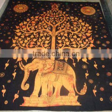 Elephant Tree of Life Bedsheets Tapestry New photo-2