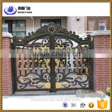 villa garden decoration power coated cast metal aluminum garden