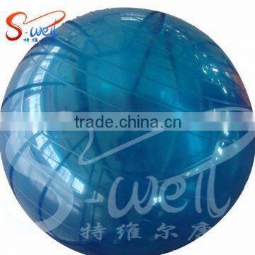 eco friendly transparent yoga ball with logo printing