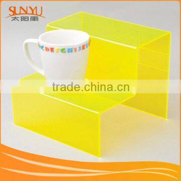 Custom Yellow Acrylic Acrylic Display With Suction Cups