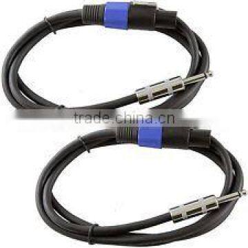 speakon to 1/4 PA DJ speaker amp cable cord 14 ga gauge wire