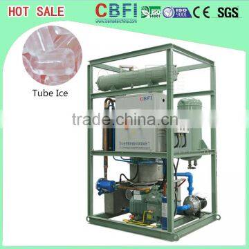 edible cylinder Tube Ice Maker Machine with RO water filter