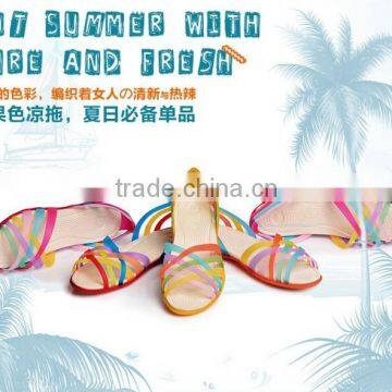 Hot Sale Fashion Pvc Jelly Flower Shoes photo-6