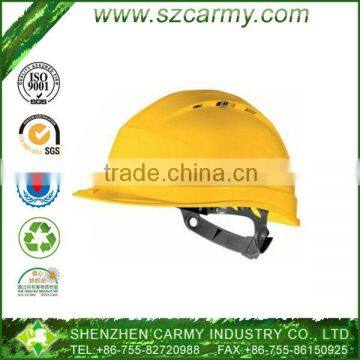 Bright Yellow Plastic Anti-Crash Mine Worker Use Building Site Use Safety Protective Hat