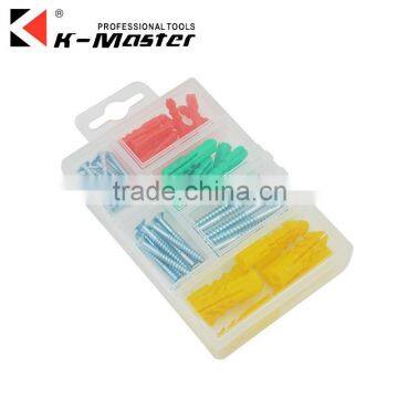 K-Mastet Expansion Pipe Tool Set Zink Plated Wood Screw Hardware Assorted Box