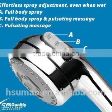 3 Spray Massage Plastic Shower Head