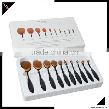 Hot sale! wholesale high quality Toothbrush shape face makeup brush black