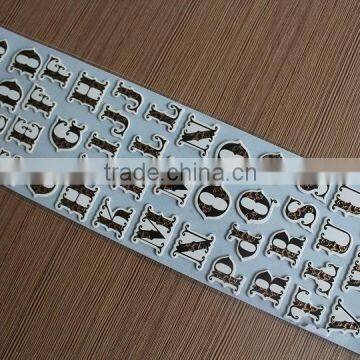 Glitter Finished Letters Chipboard Sticker