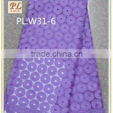 2015 best selling new high quality 100 % polyester fabric and textile lace