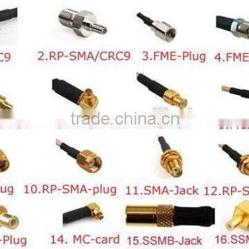 Yetnorson high quality rf coaxial pigtail cables U.FL to rp sma female connector