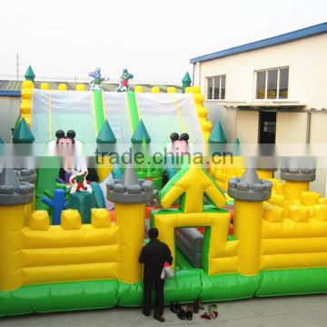 Lanqu Gaint happy hop bouncy castle with Slide