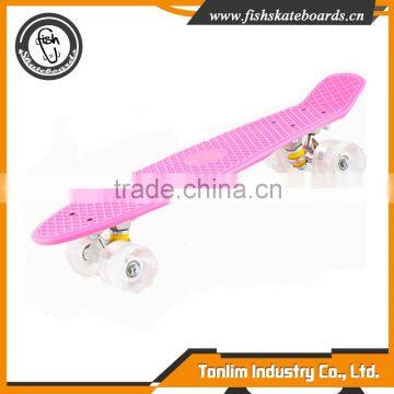 High Strength Plastic Molded fish shape scateboard