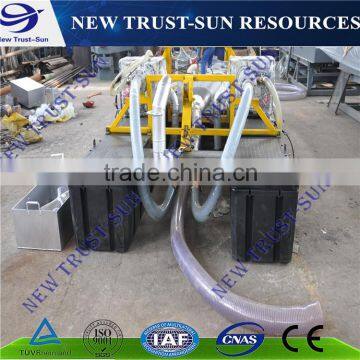 Gasoline engine type gold mining dredger with venturi system