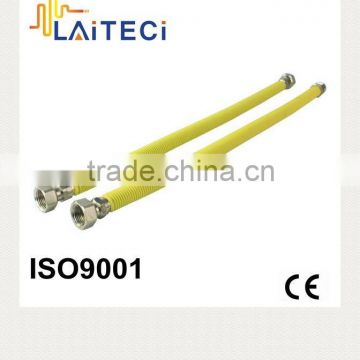 gas hose with yellow shrink