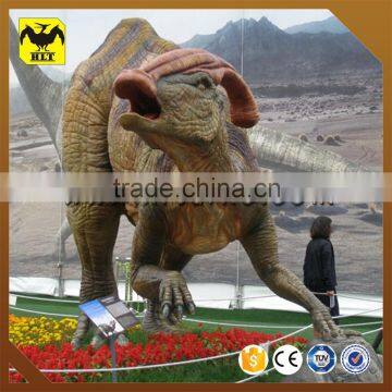 Life size outdoor fiberglass dinosaurs statue