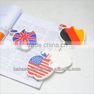 Apple heart shaped paper custom print made in china zhejiang wenzhou cheap memo pad sticky note