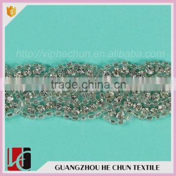 HC-7003 -1 Hechun Guangzhou New Arrival Bridal Beaded Trimming Belt Sash photo-4