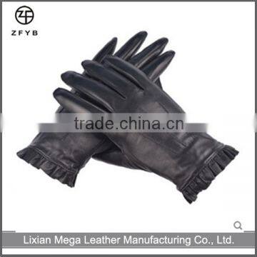 Wholesale Women High Quality Winter Leather Hand Glove