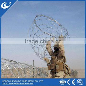 military classic plastic coated concertina razor wire