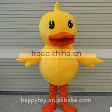 HI CE High quality big yellow duck costume mascot for adults