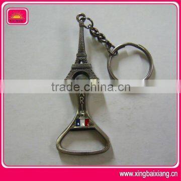 Plated zinc alloy bottle opener key holder