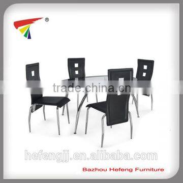 Glass dining set dinng table chairs