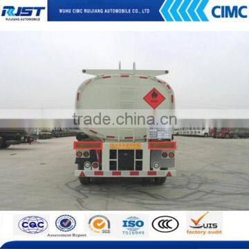 CIMC Three Axles Stainless Steel Fuel Tank Truck Trailer
