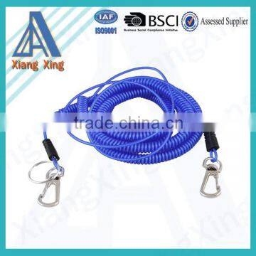 YIWU Factory Stretchy Spring Coiled Strap Lobster Clip Retractable Spiral Coil Cable/Tool Lanyard photo-4