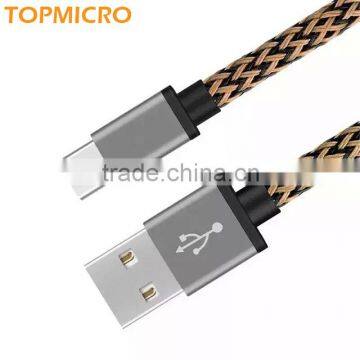 2016 Quick Charge Braided Aluminum Alloy Data Line Type-C to USB 2.0 Cable photo-5
