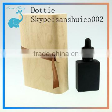 Wooden packing for square dropper bottle made in China new design dropper bottle for eliuqid ejuice