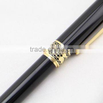 Gold Plated Black Ball Point Pen