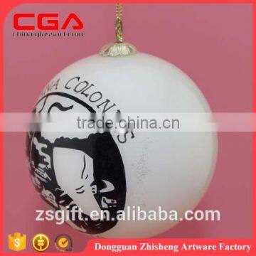 wholesale glass christmas ball ornaments Decal glass christmas ball glass Christmas tree ornament home decor