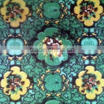 Green polyester exhibition carpet