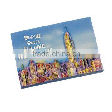 NEW York tourism souvenir resin3D fridge magnet for promotion