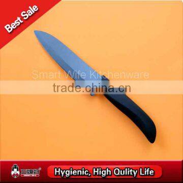 6" fixed black blade ceramic knife kitchen cook knife