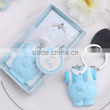 Boy Blue Cloth Keychain Baby Shower Gift