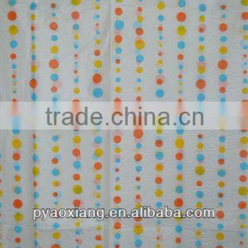 2013 westerm hot colorful dots printed peva table cloth or bath cloth