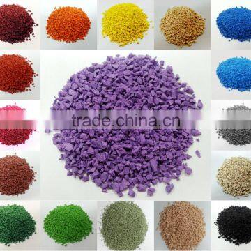 artificial grass filling/soccer turf infilling/black & green epdm granules-g-y-160627-6