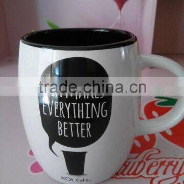 New Creative Promotional 400 ml Glazed Barrel Ceramic Coffee Mug With Different Logo photo-4