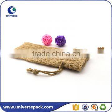 wholesale plain jute drawstring pouch export bag