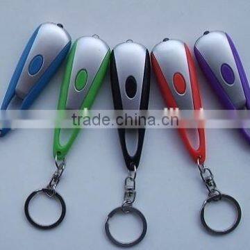 plastic promotion torch flashlight led keychain for promotion