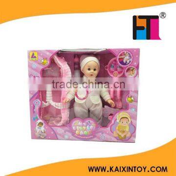 16 inch functional baby doll vinyl doll EN71/EN62115 Standard