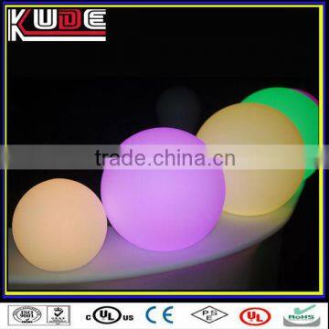 LED illuminated colorful changing round balls for decor /color change led pool ball