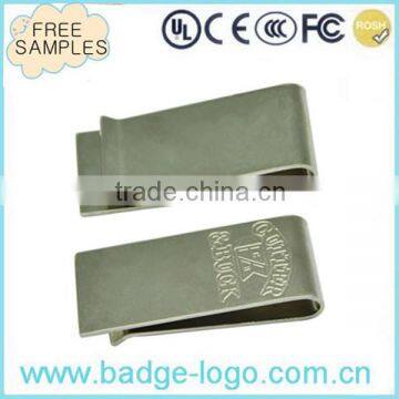 Etching Logo Top Quality Stainless Steel Money Clip