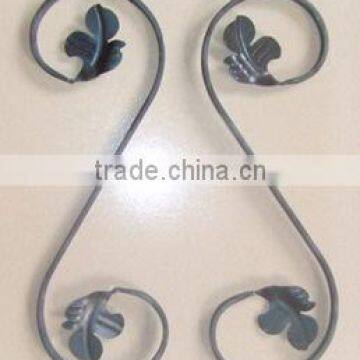 decorative wrought component iron scroll grill