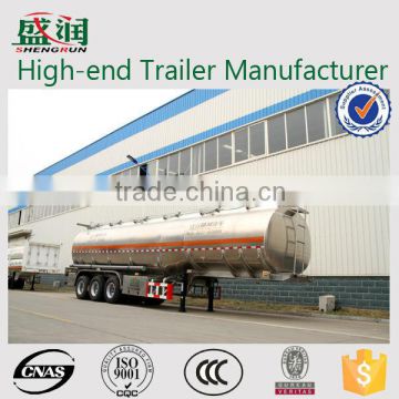 china manufacturer 45m3 tanker stainless steel oil transport truck trailers for sale