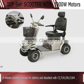 4 wheels Disabled Mobility Scooter with CE,TUV,EN12184 approved