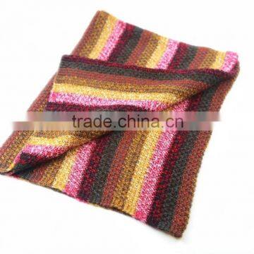 High Quality New 2016 Autumn and Winter Colorful Acrylic Stripe Fashion Warm Scarf Female photo-2