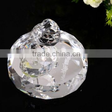 Decorative Heart Shaped Wedding Crystal Ring Holder CO-M013