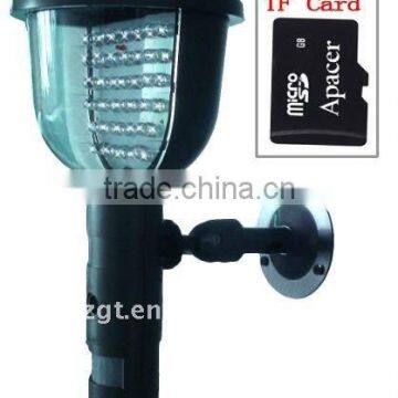 white LED lights solar powered dvr security camera motion detect solar powered outdoor solar light camera